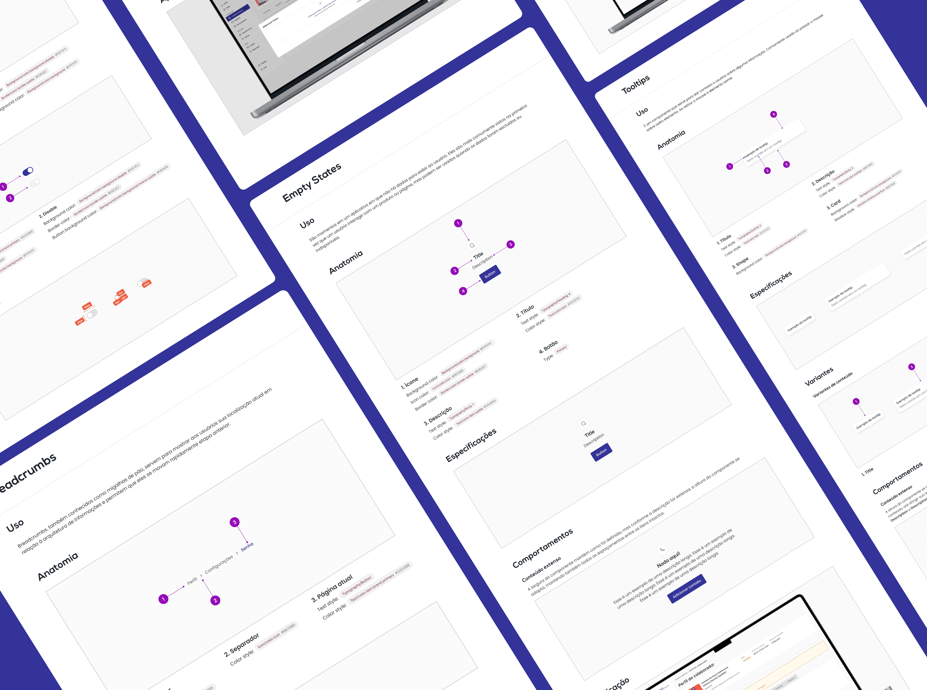 Tokens e componentes do Design System