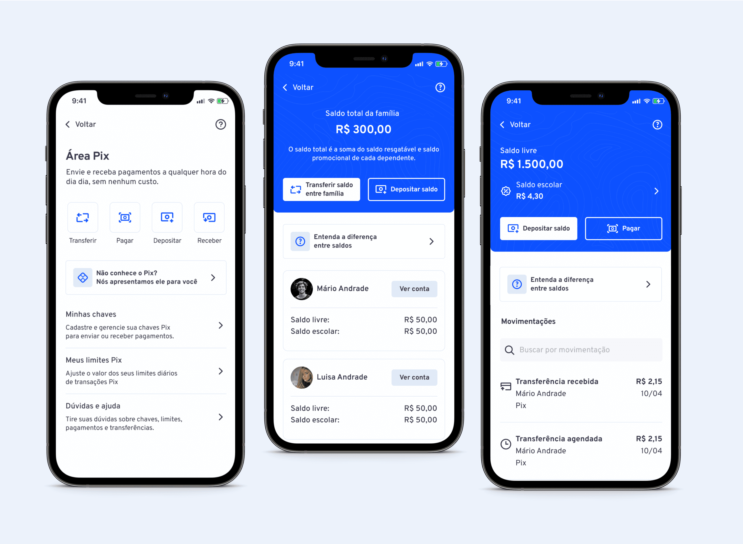 Telas do novo aplicativo Youpay