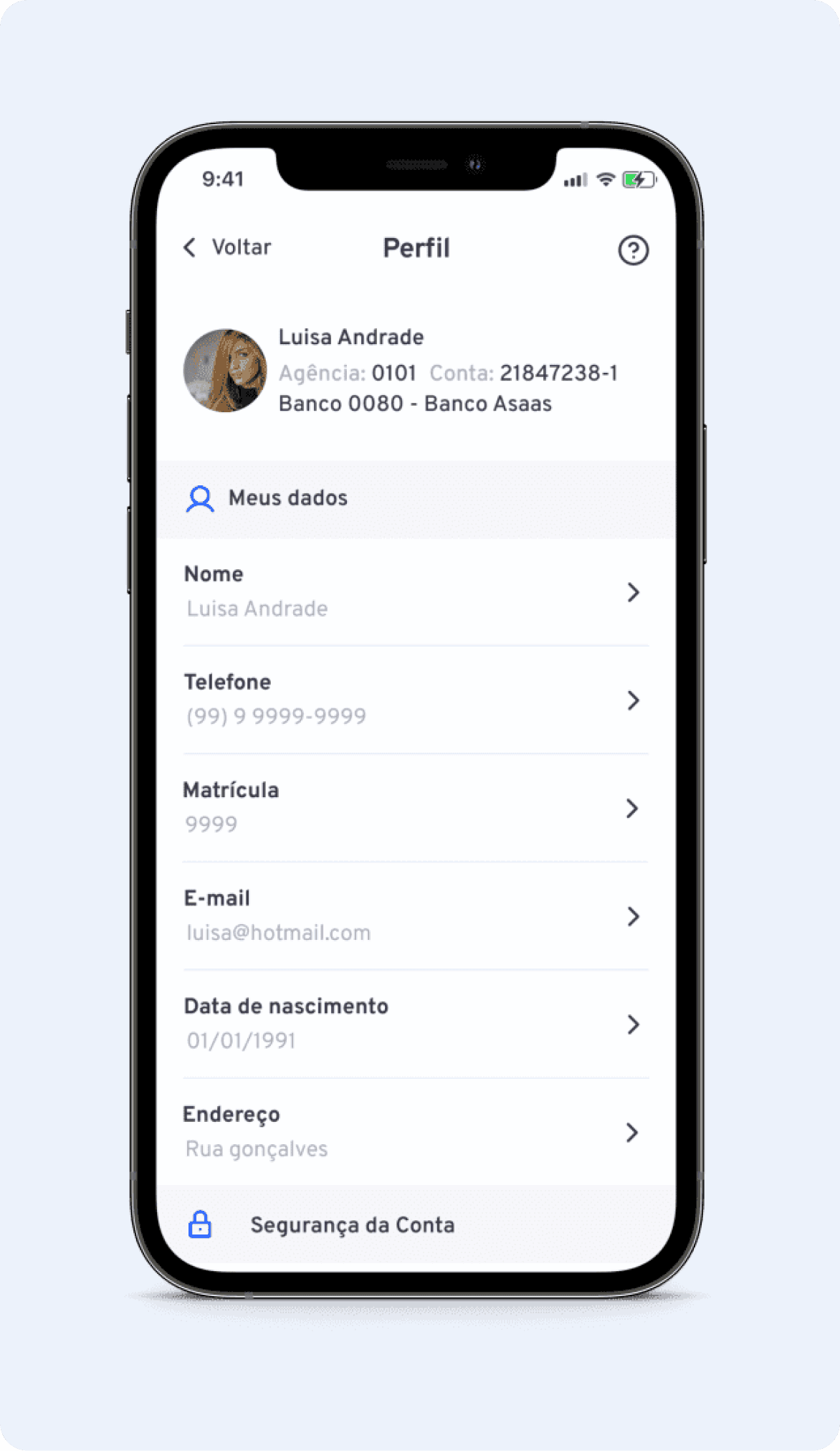 Tela do novo aplicativo Youpay